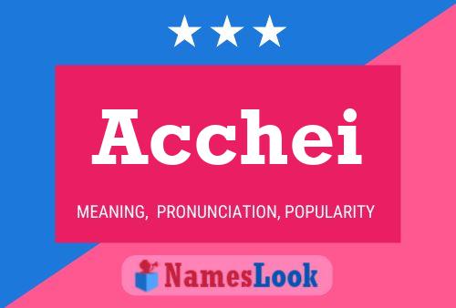 Acchei Name Poster