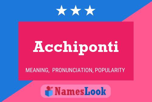 Acchiponti Name Poster