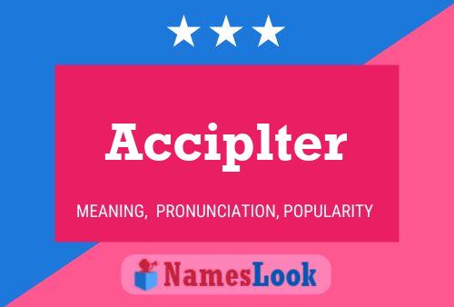 Acciplter Name Poster