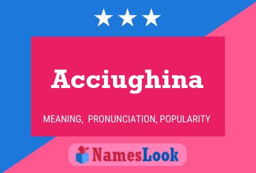 Acciughina Name Poster