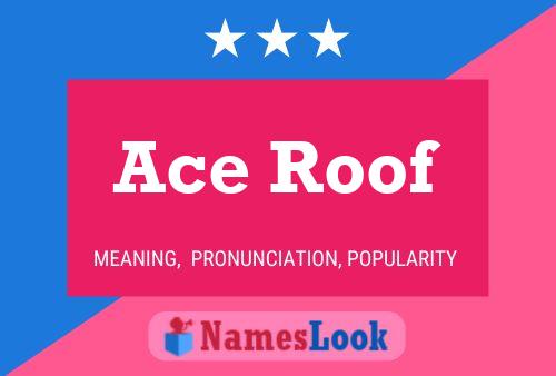 Ace Roof Name Poster