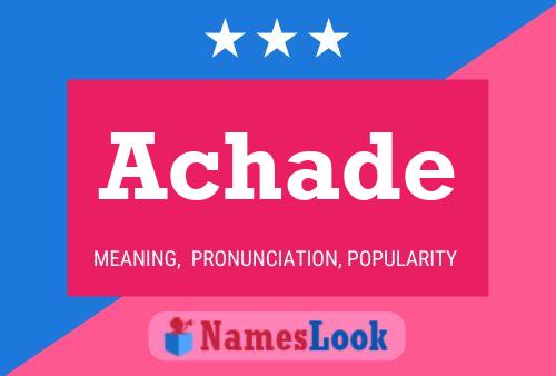 Achade Name Poster