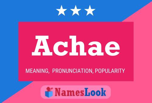 Achae Name Poster