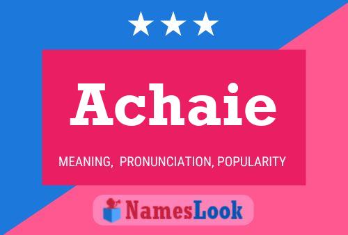 Achaie Name Poster