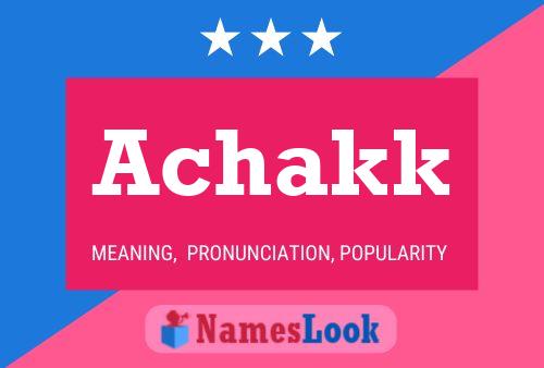 Achakk Name Poster