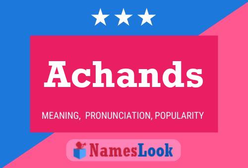 Achands Name Poster