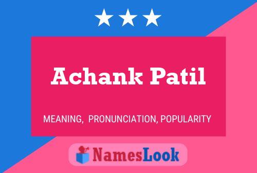 Achank Patil Name Poster