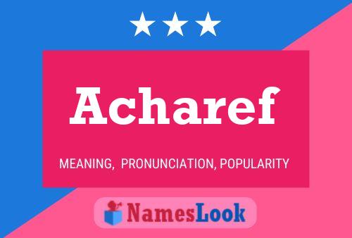 Acharef Name Poster