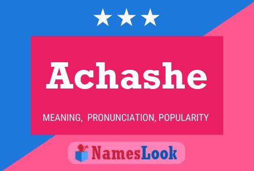 Achashe Name Poster