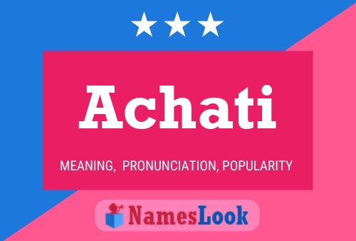 Achati Name Poster