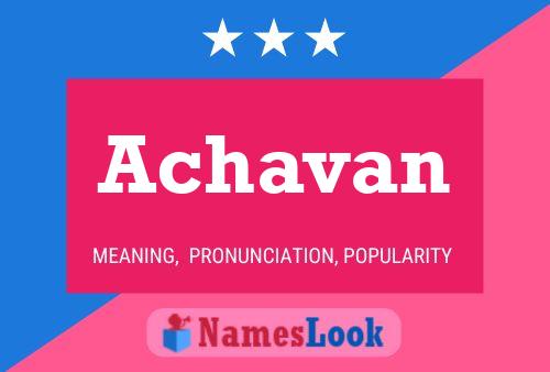 Achavan Name Poster