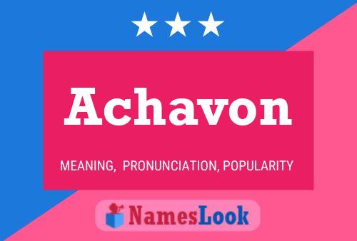 Achavon Name Poster