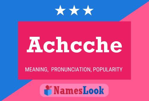 Achcche Name Poster