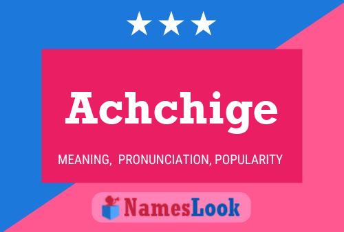 Achchige Name Poster