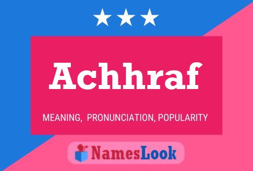 Achhraf Name Poster