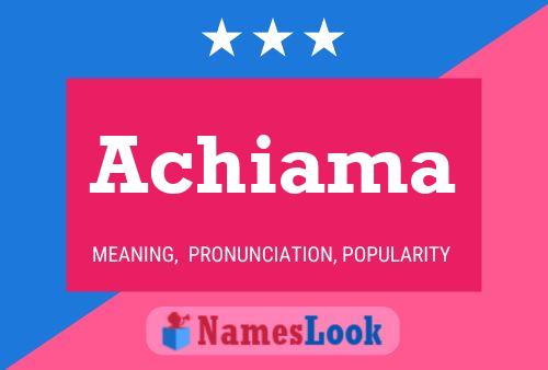 Achiama Name Poster