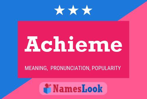 Achieme Name Poster