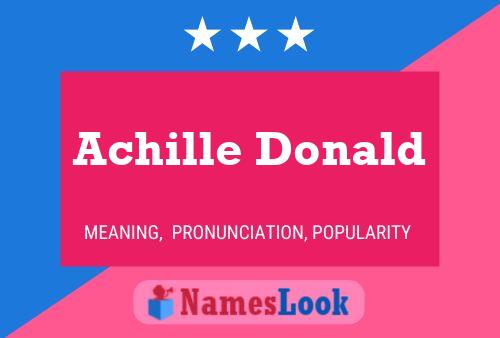 Achille Donald Name Poster