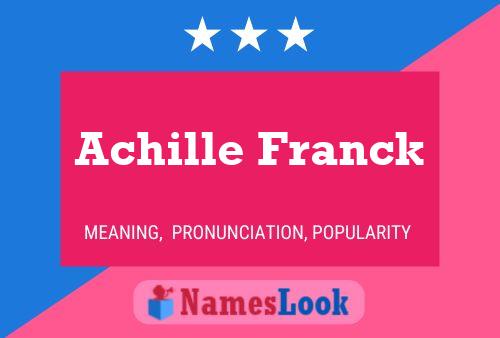 Achille Franck Name Poster