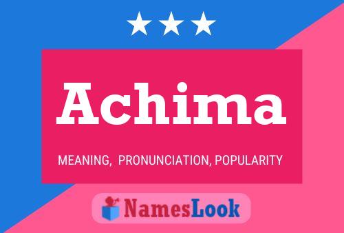 Achima Name Poster