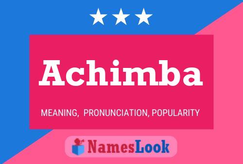 Achimba Name Poster