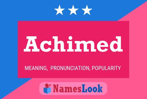 Achimed Name Poster