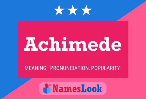 Achimede Name Poster