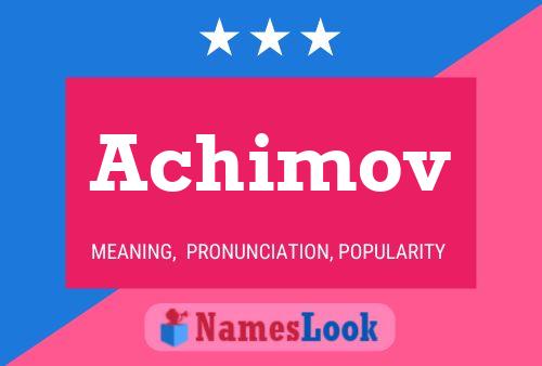 Achimov Name Poster