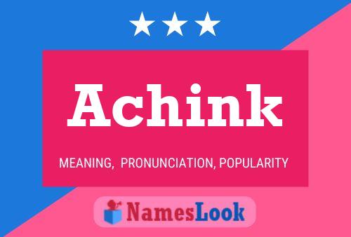 Achink Name Poster