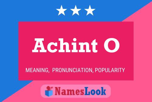 Achint O Name Poster