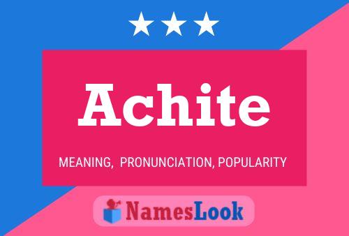 Achite Name Poster