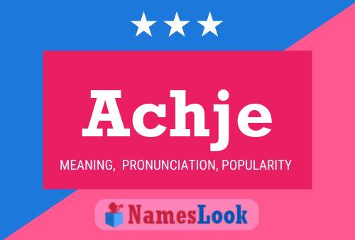 Achje Name Poster