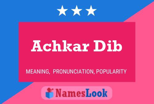 Achkar Dib Name Poster