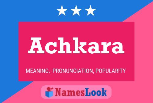 Achkara Name Poster