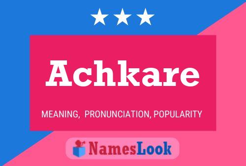 Achkare Name Poster