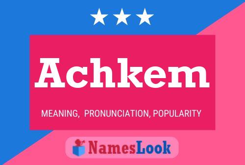 Achkem Name Poster