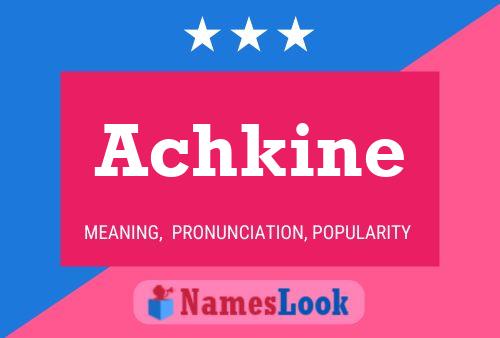 Achkine Name Poster