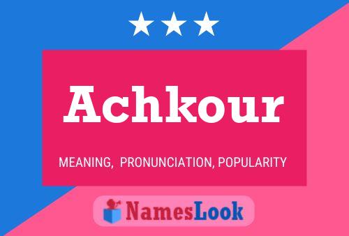 Achkour Name Poster