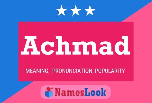 Achmad Name Poster