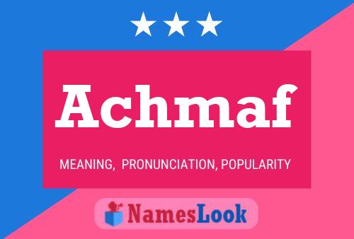 Achmaf Name Poster