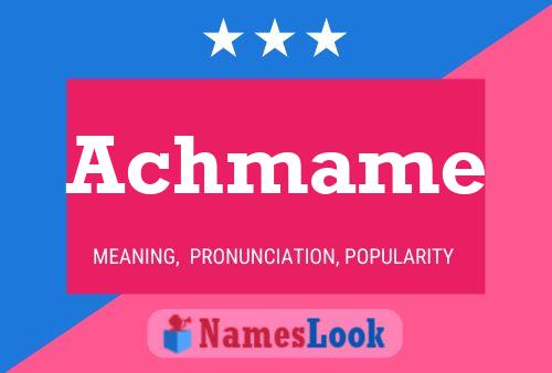 Achmame Name Poster