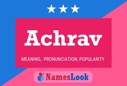 Achrav Name Poster