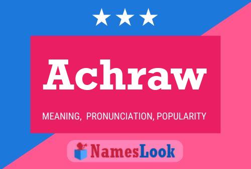 Achraw Name Poster