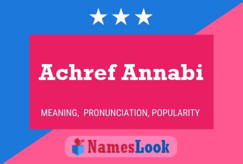 Achref Annabi Name Poster