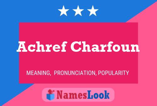 Achref Charfoun Name Poster