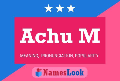 Achu M Name Poster