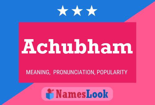 Achubham Name Poster