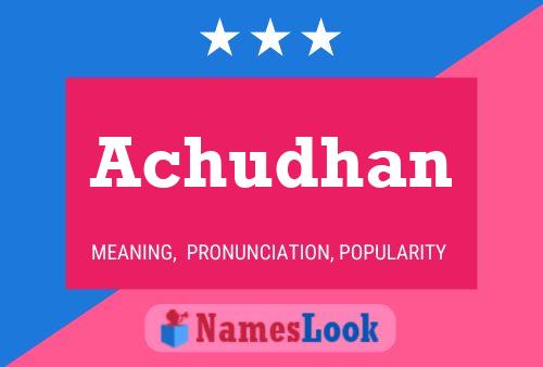 Achudhan Name Poster