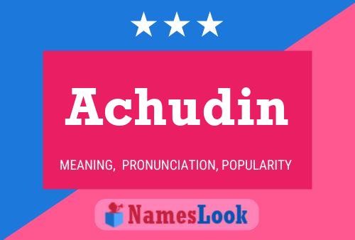 Achudin Name Poster