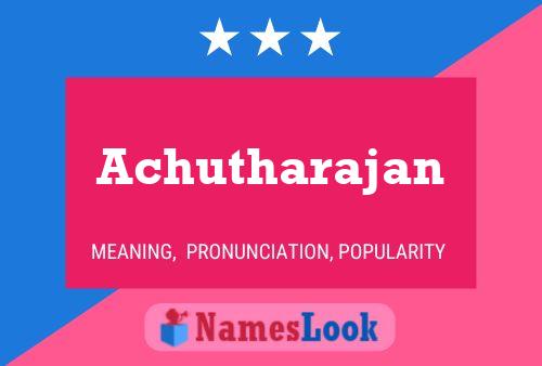 Achutharajan Name Poster